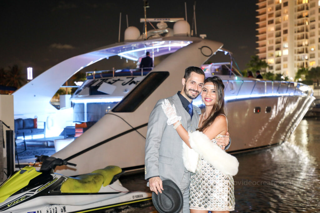 miami yacht party photographer night new years eve yacht party engagement birthday 29