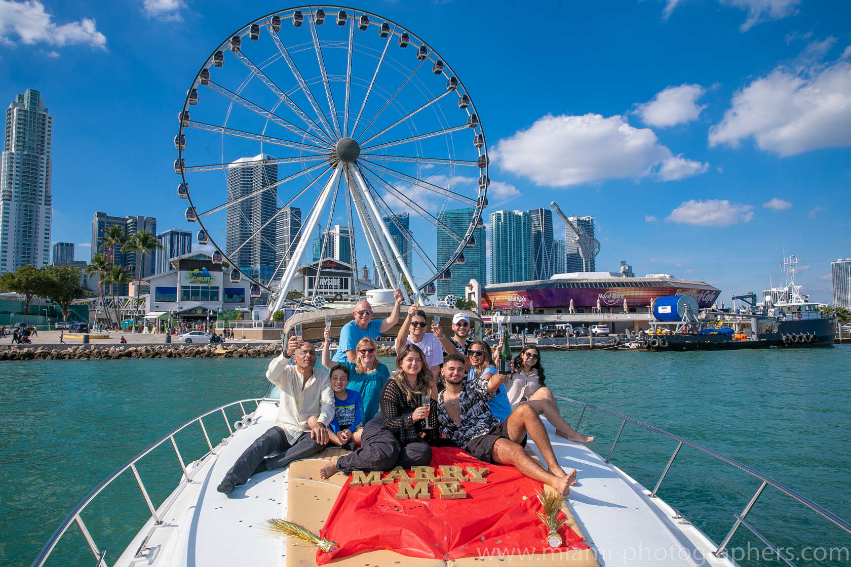 Miami Yacht Proposal Photographer